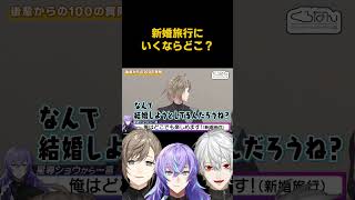 【くろのわに100の質問】新婚旅行にいくならどこ？【にじさんじ切り抜き/叶/葛葉/星導ショウ/くろのわ】#shorts