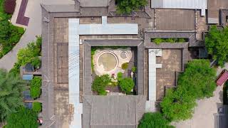 骊山华清宫航拍Aerial photo of Huaqing Palace in Lishan