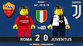 Roma vs Juventus 2-0 • Serie A 2018/19 • (12/05/2019) All Goal Highlights Lego Football Sintesi
