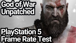 God of War PS5 Frame Rate Test (Backwards Compatibility | Unpatched)