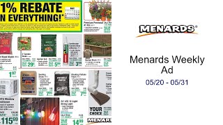 Menards Weekly Ad 05/20 - 05/31