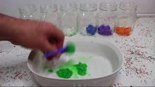 Goblies paintballs! Learn color with goblies, smash it squish it slice it!