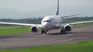 鹿児島空港　20130714　ANA　787　SKY　737