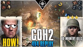 HOW MANY KILLS?!?!? | 4v4 Port of Hamburg | CoH2 Cast #184