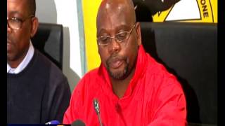 Cosatu media briefing on Vavi's suspension part 1