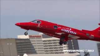 FlyersTeam Learjet 24 [XA-LNK] Taxi and Takeoff From LAX