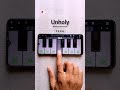 Unholy (Piano Tutorial) #shorts