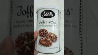 toffee -ettes  see's candies#chocolate #short #asmr