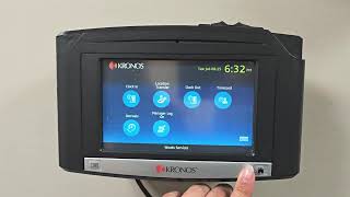Kronos time clock features and clocking in.
