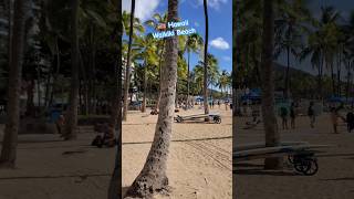 Hawaii 🇺🇸  Waikiki beach ⛱️  #hawaiibeaches #explorehawaii