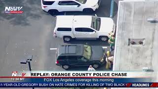 REPLAY: Police pursuit of a reported stolen vehicle in Orange County, CA (FNN)