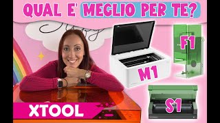 DIFFERENZA TRA XTOOL M1, M1 ULTRA, F1 E S1. Tutto ciò che devi sapere prima di acquistarle