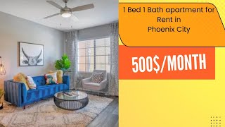 Affordable 1 Bed 1 Bath Apartment in Phoenix – Rental Tour \u0026 Pricing!