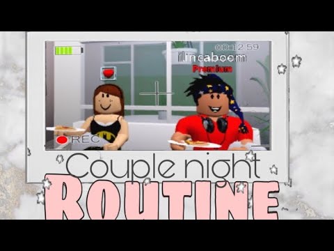 Couple Night Routine 笙 Roblox Bloxburg Youtube