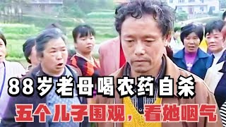 【百姓故事】88歲母親喝下農藥自殺，五個兒子見死不救還眼睜睜的看著母親嚥氣