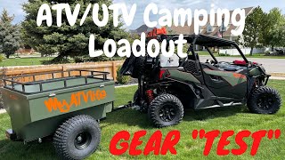 ATV / UTV Overnight Camping Gear Test and Shakedown. Plus new Toys and Plans for MyATVlife in 2021.