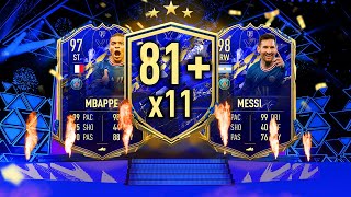 Opening TWELVE 81+ x11 Attacker Upgrade Packs for TOTY! #FIFA22