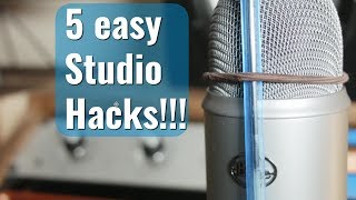 5 home studio hacks under 2 minutes!!