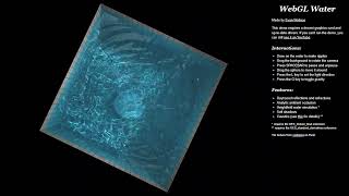 WebGL Water Simulation 2022