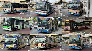 [近鉄バス復刻塗装車も登場！！]JR茨木駅前を走るバス集！！