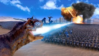 DINOSAUR LASER PARTY! | Ultimate Epic Battle Simulator HD