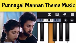 Punnagai Mannan Theme Music | Punnagai Mannan BGM Piano Notes