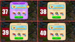 Township Colorful Puzzle Levels 37, 38, 39, 40