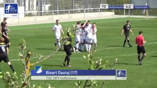 B-Junioren - TSG 1899 Hoffenheim 2 vs. Karlsruher SC 2 4-2 - Bleart Dautaj