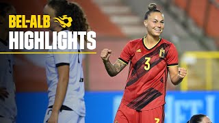 Belgium 7-0 Albania | Blom's hattrick in 8 minutes | #REDFLAMES | #FIFAWWC​ 2023 Qualifiers