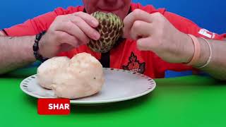 ASMR Juicy WaterMelon \u0026 Apple Custard กินแตงโม หวานและน้อยหน่า