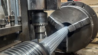 how to make long gears with a lathe