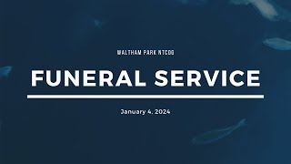Funeral Service: Samuel McKenzie Titus || January 4, 2024