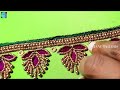 simple beautiful thread work using normal needle