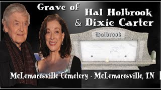 A HOLLYWOOD COUPLE - Grave of Dixie Carter and Hal Hollbrick