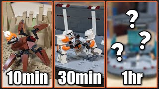I Built Three Of Commander Cody's Best Clone Wars Moments As LEGO Star Wars Mocs In 10min 30min 1hr!