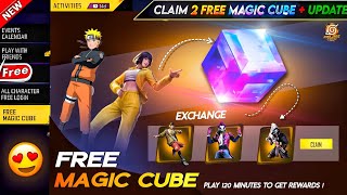 10 January Free Magic Cube 😮💥| naruto token tower event | free fire new event | ff new event