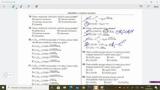 Kimya DİM test toplusu 2019 Doymuş Birəsaslı karbon turşuları 71 - 110