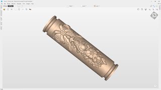 Import relief models for rotary machining in Vectric | Wrapped Rotary Machining | V12 Tutorials