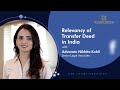 Importance of Transfer Deed in India and its relevancy for NRIs | Nikhita Kohli