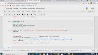 Nonetype object has no Attribute 'shape' error in python3