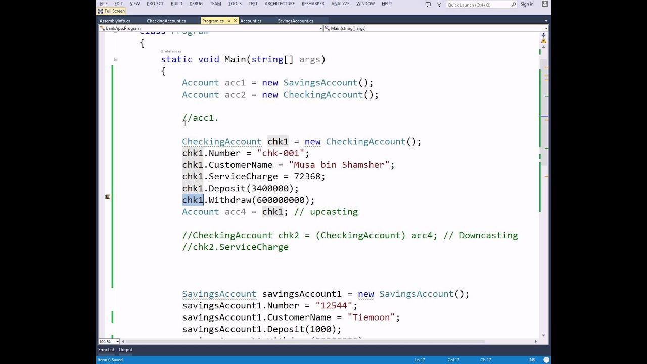 3 Upcasting And Downcasting Runtime Polymorphism Youtube