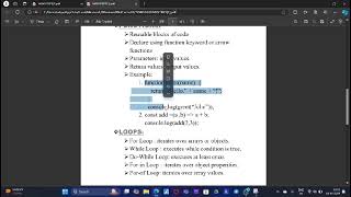 JavaScript (Basics, Variables,Arrays, Functions, Objects,Loops)