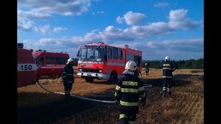 Požár pole, Městec 10.07.2015