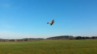 Erstflug des WW1 Doppeldeckers