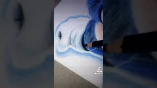 Dibujo a sonic realista, final Épico😱🌀 #short Suscríbete para más videos👇