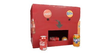 How to Make Coca Cola and Fanta Vending Machine .D.I.Y