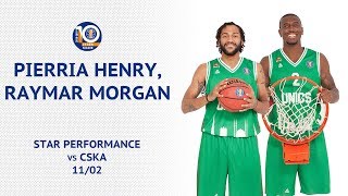 Star Performance. Raymar Morgan \u0026 Pierria Henry combine for 33 PTS vs CSKA | Season 2018/19