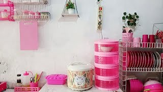 Rutinitas Ibu Rumah Tangga🍃|| Mulai Beraktivitas Lagi Di Dapur Pink Sederhana Di Luar Rumah