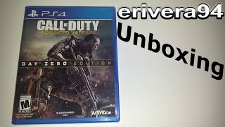 Call of Duty Advanced Warfare Day Zero Edition Unboxing PS4