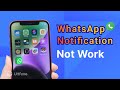 [Fixed] WhatsApp Notification Not Working on iPhone Home Screen 2023
